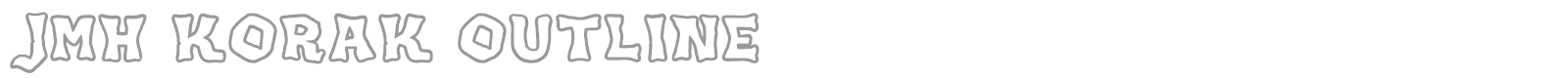 JMH Korak font preview